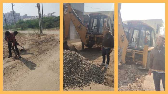 ward no 11 road work